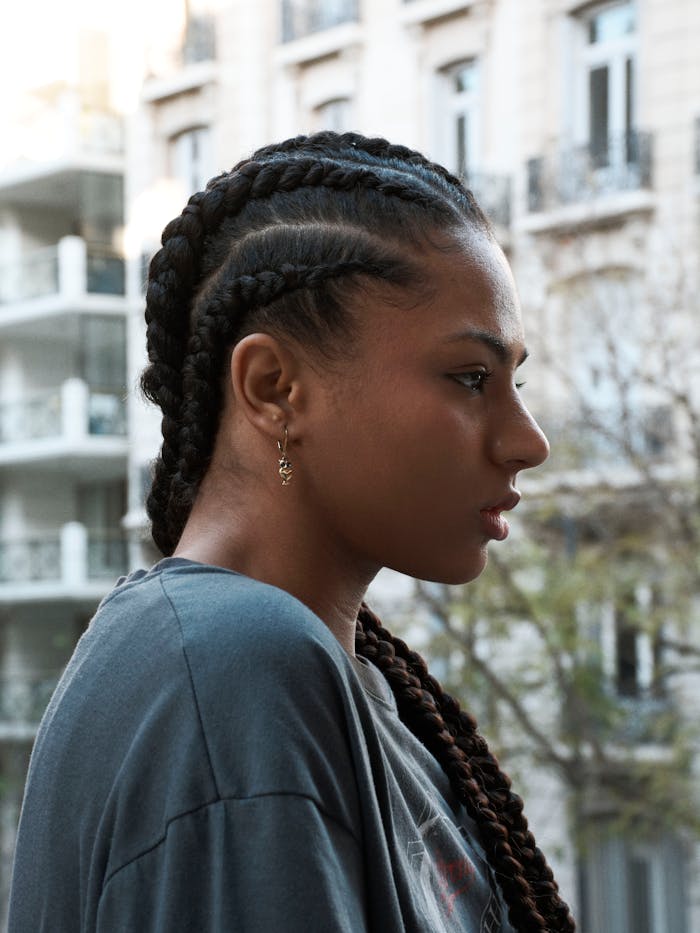 Editorial braid styling